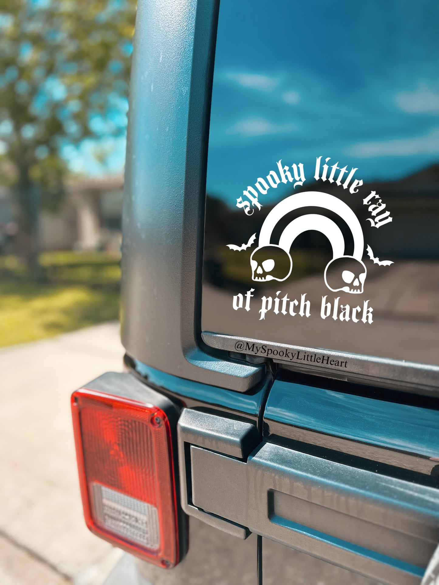 Spooky Little Ray of Pitch Black Vinyl Decal