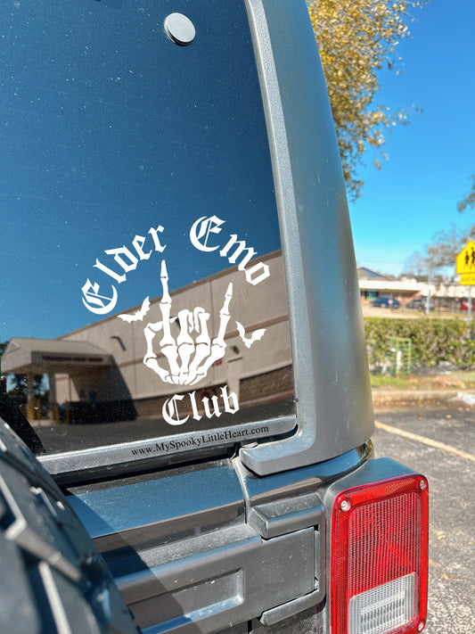 Elder Emo Club Vinyl Decal