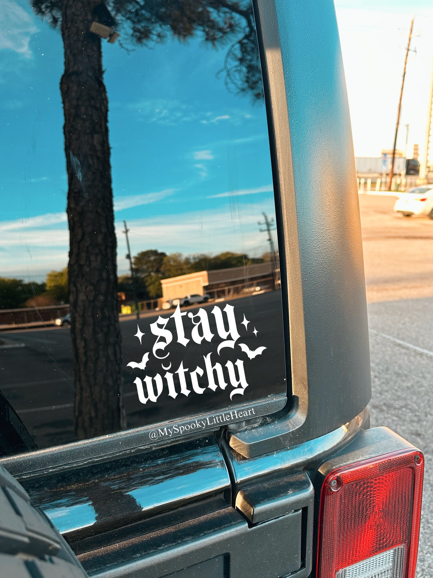 Stay Witchy with Bats Vinyl Decal
