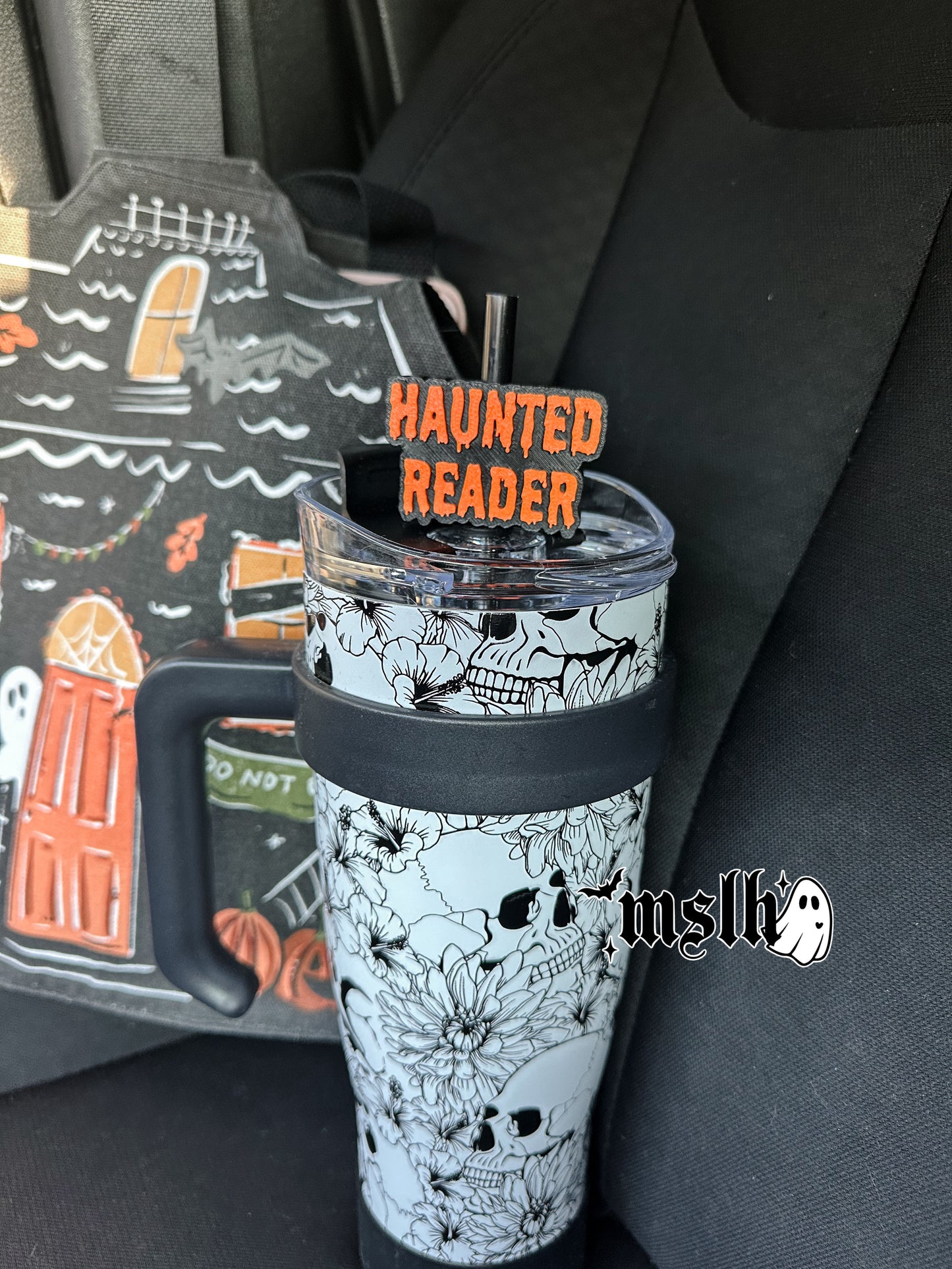 Haunted Reader MSLH Exclusive 8mm and 10mm Straw Topper for Tumblers -3D PRINTED