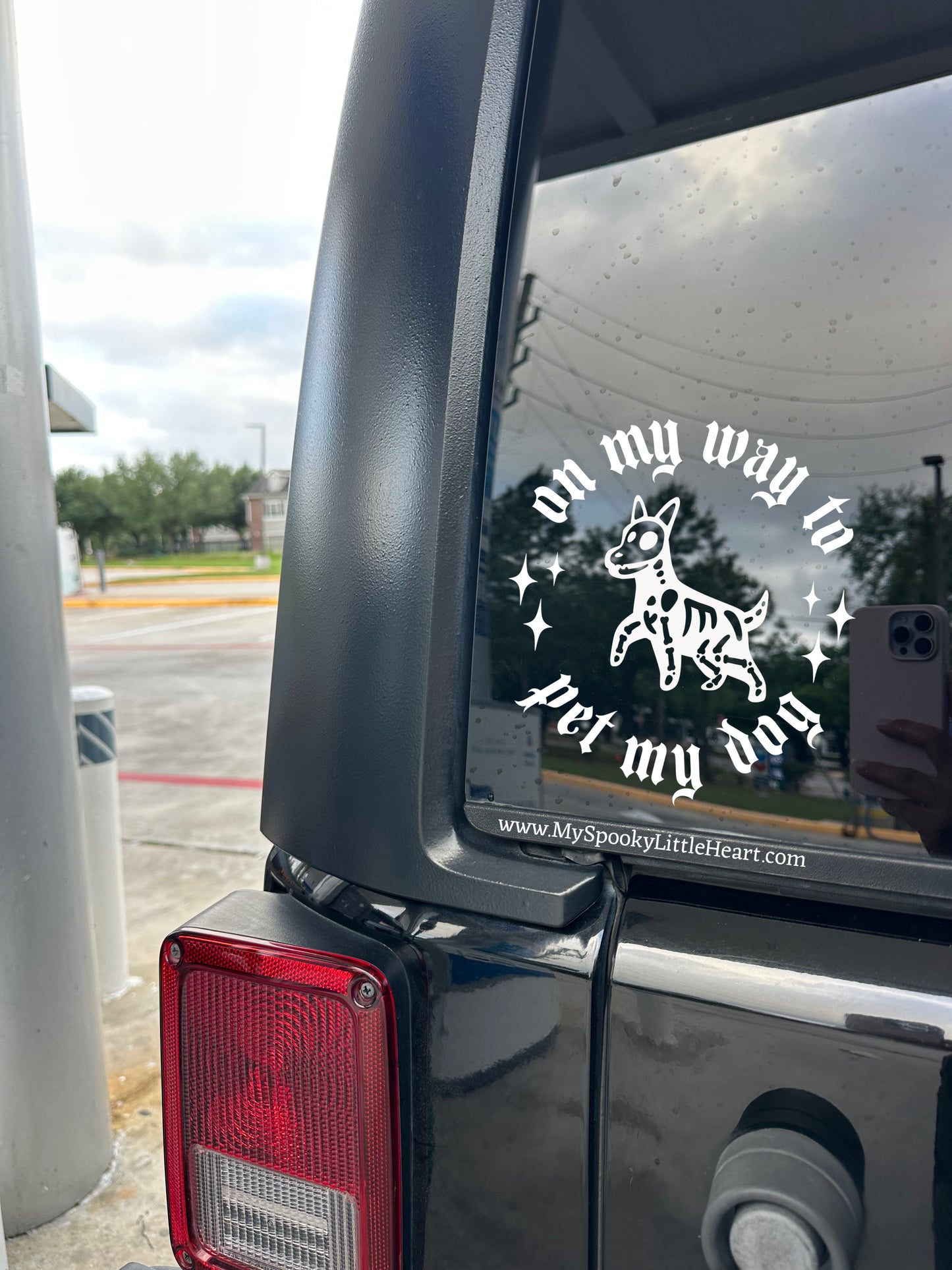 On my way to pet my dog with Stars MSLH Exclusive Vinyl Decal