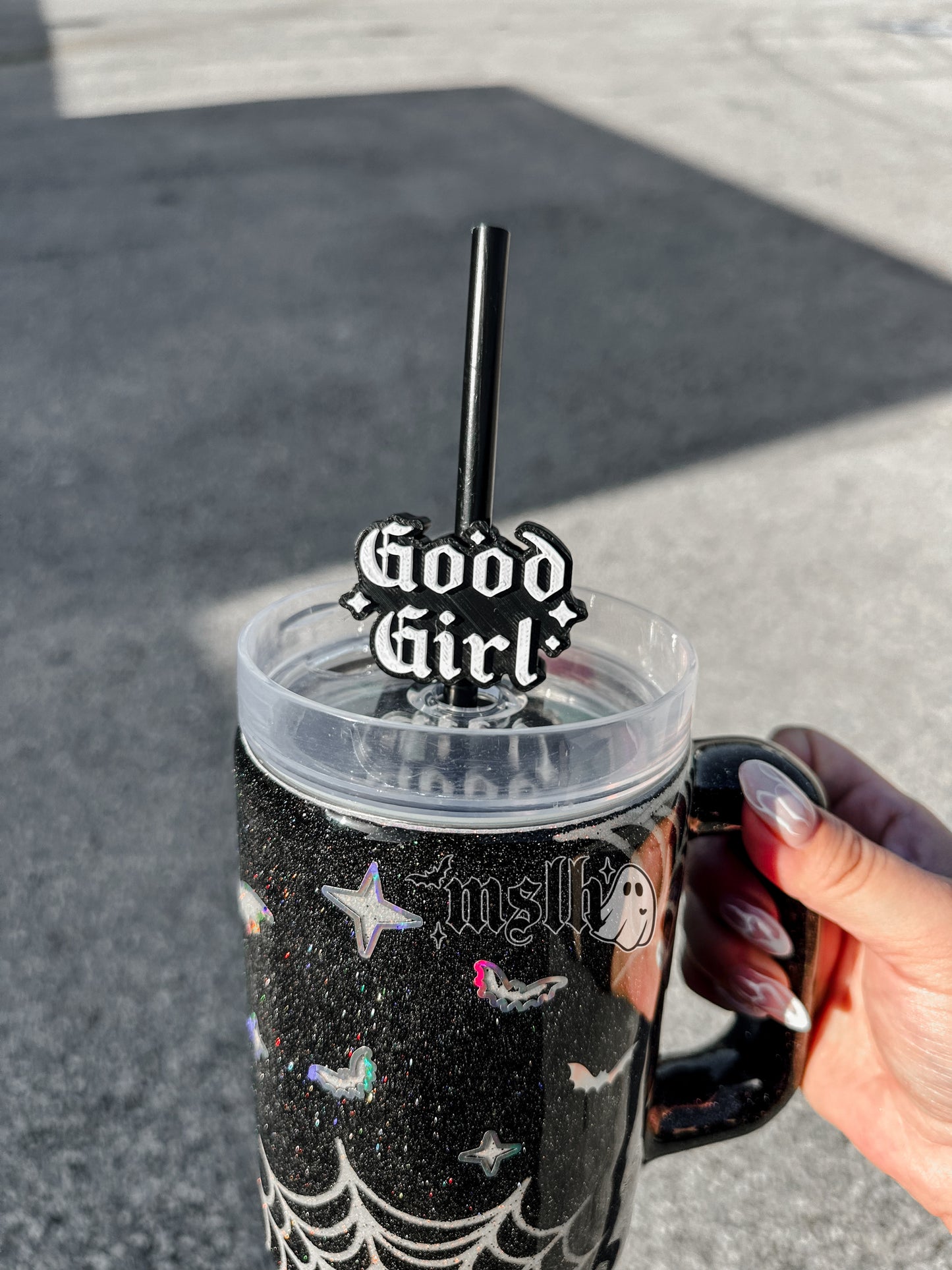 Good Girl MSLH Exclusive 8mm and 10mm Straw Topper for Tumblers -3D PRINTED