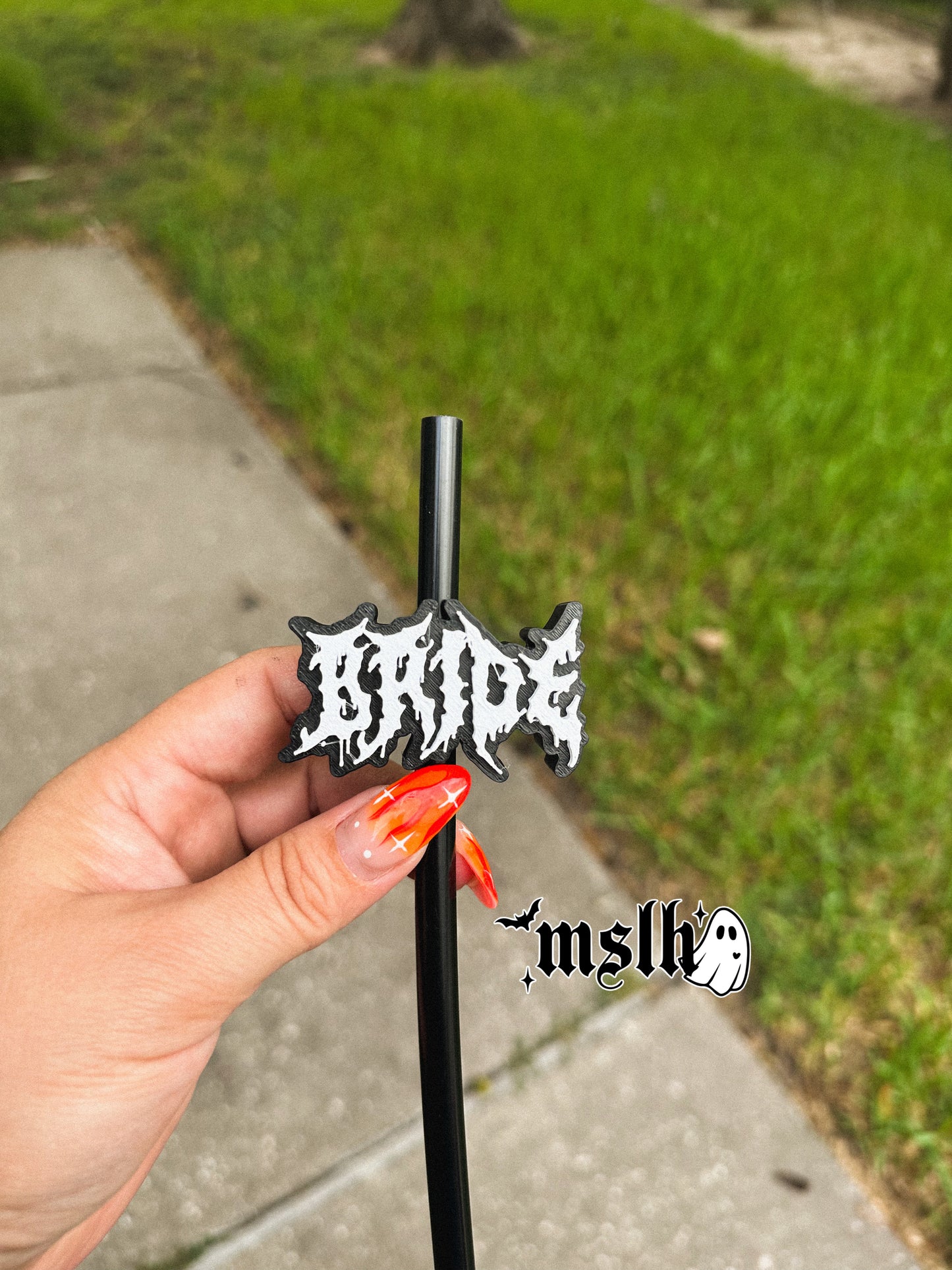 Bride MSLH Exclusive 8mm and 10mm Straw Topper for Tumblers -3D PRINTED