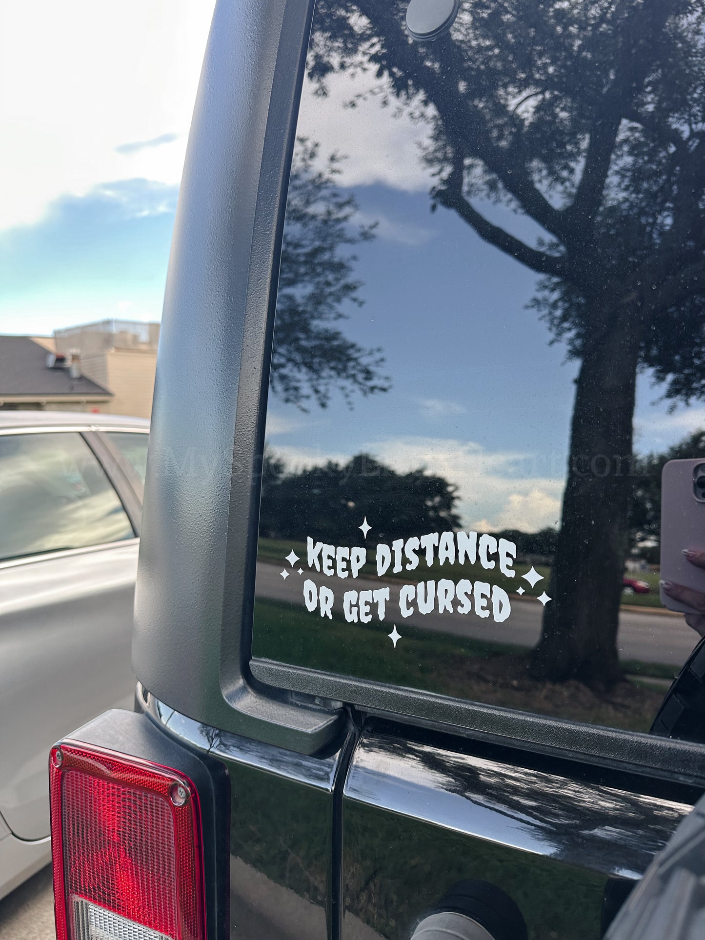 Keep distance or get cursed MSLH Vinyl Decal