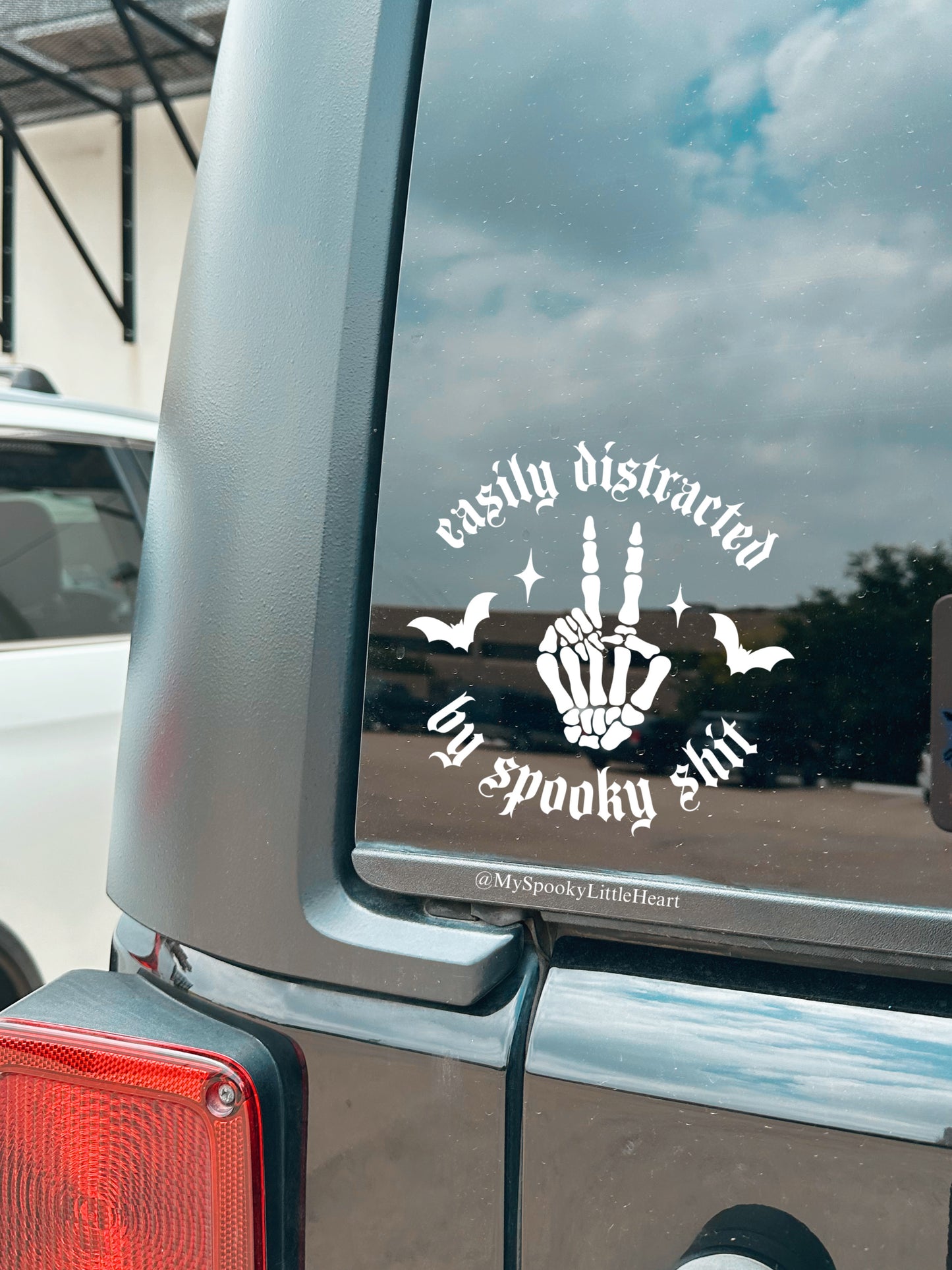 Easily Distracted by Spooky Shit Vinyl Decal