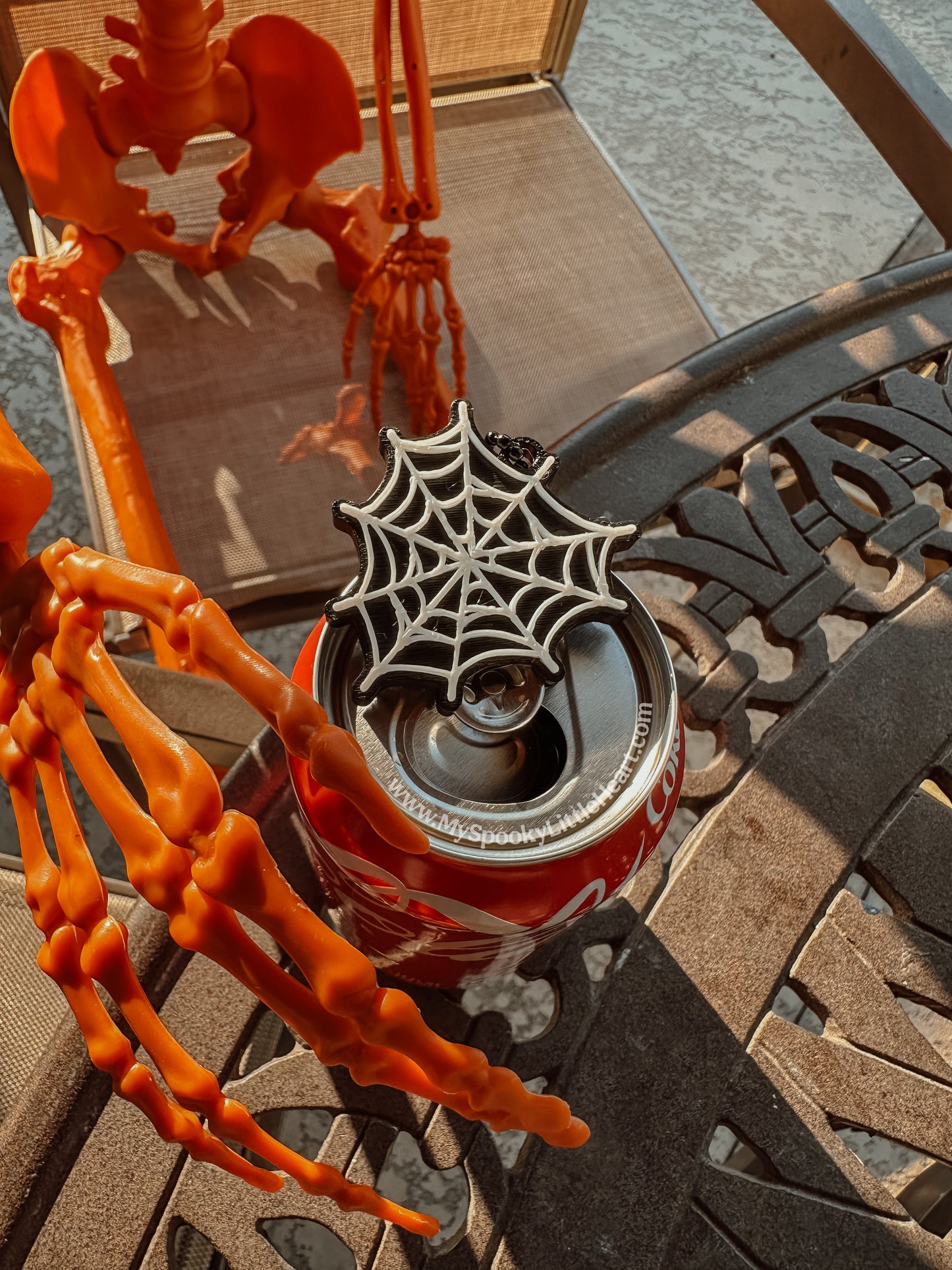 Heart Shaped Spiderweb Soda/Can Opener -3D PRINTED