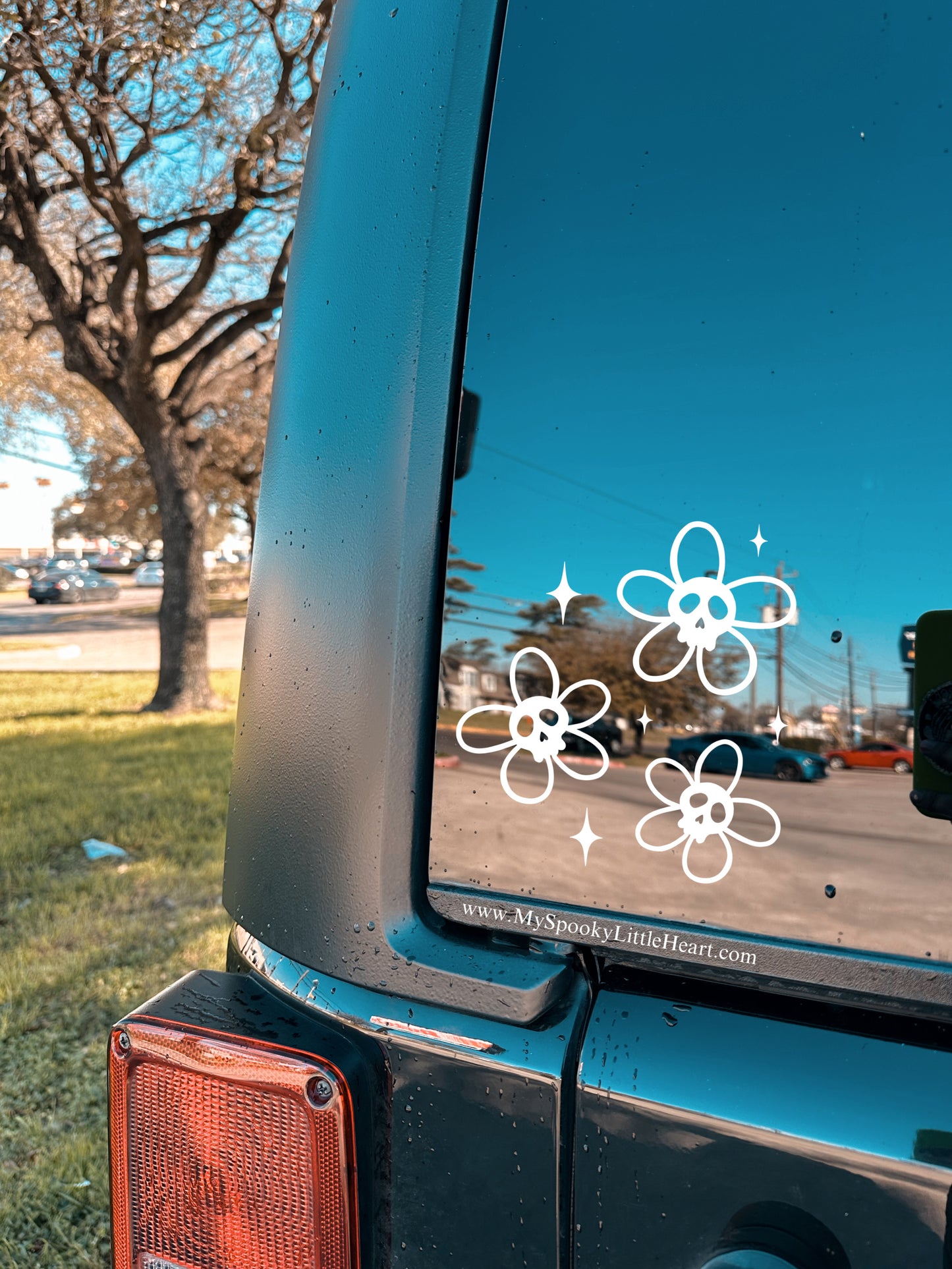 Spooky Flowers Vinyl Decal