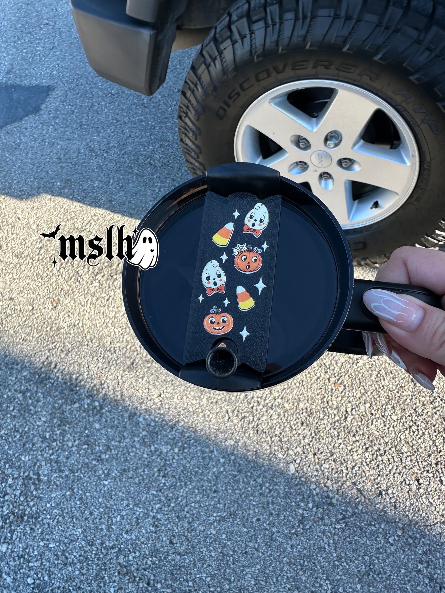Vintage Halloween Theme Stanley Lid Topper Plate for 40oz Tumblers 3D PRINTED & UV Printed