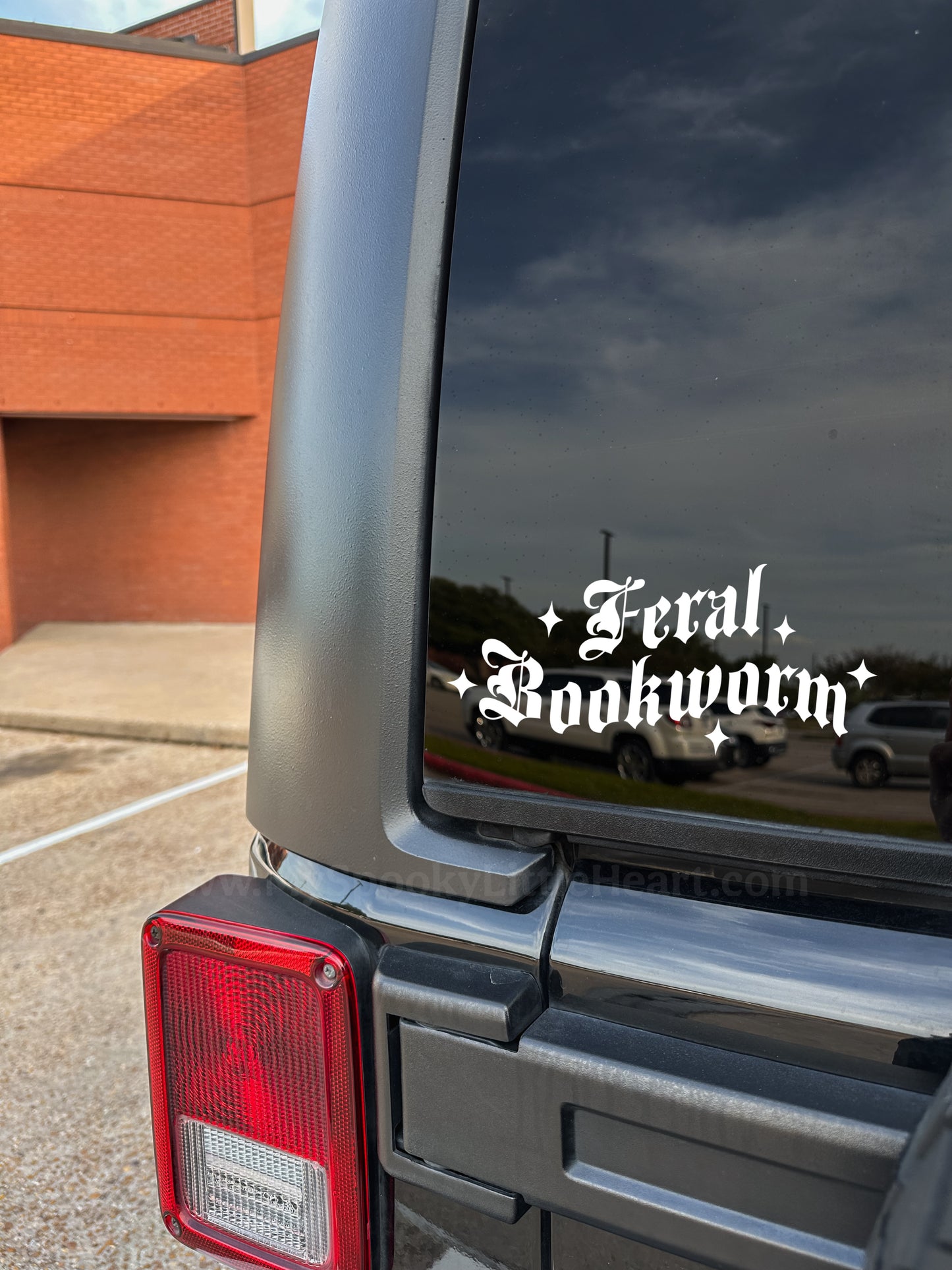 Feral Bookworm Vinyl Decal