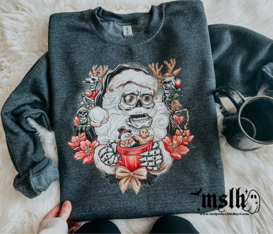 Skellie Santa- Christmas Sweatshirt