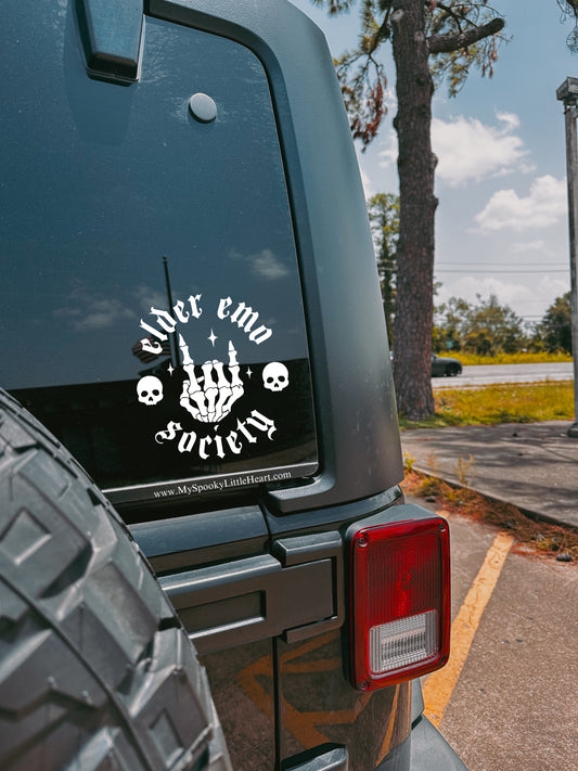 Elder Emo Society Vinyl Decal