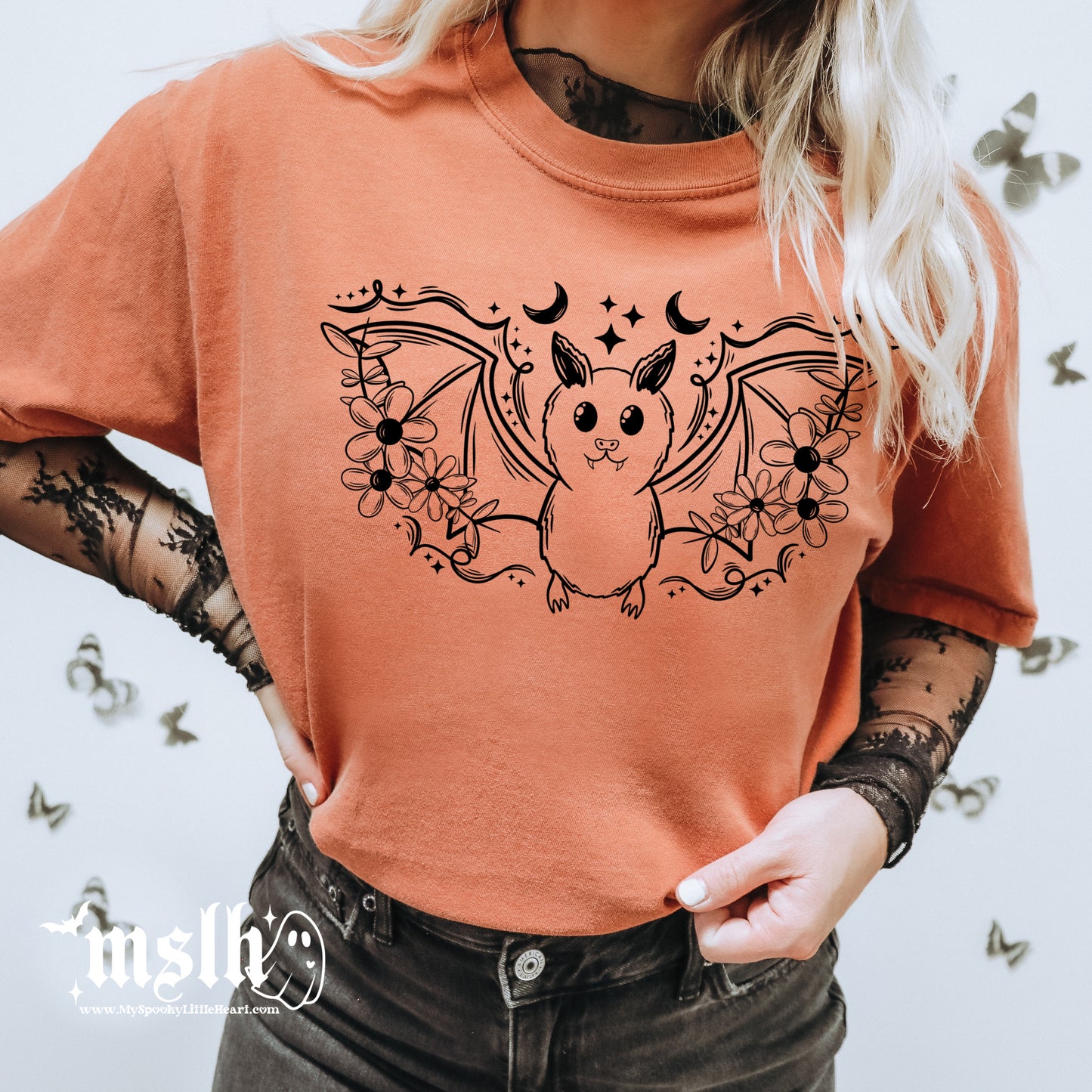 Floral Batty Unisex Shirt