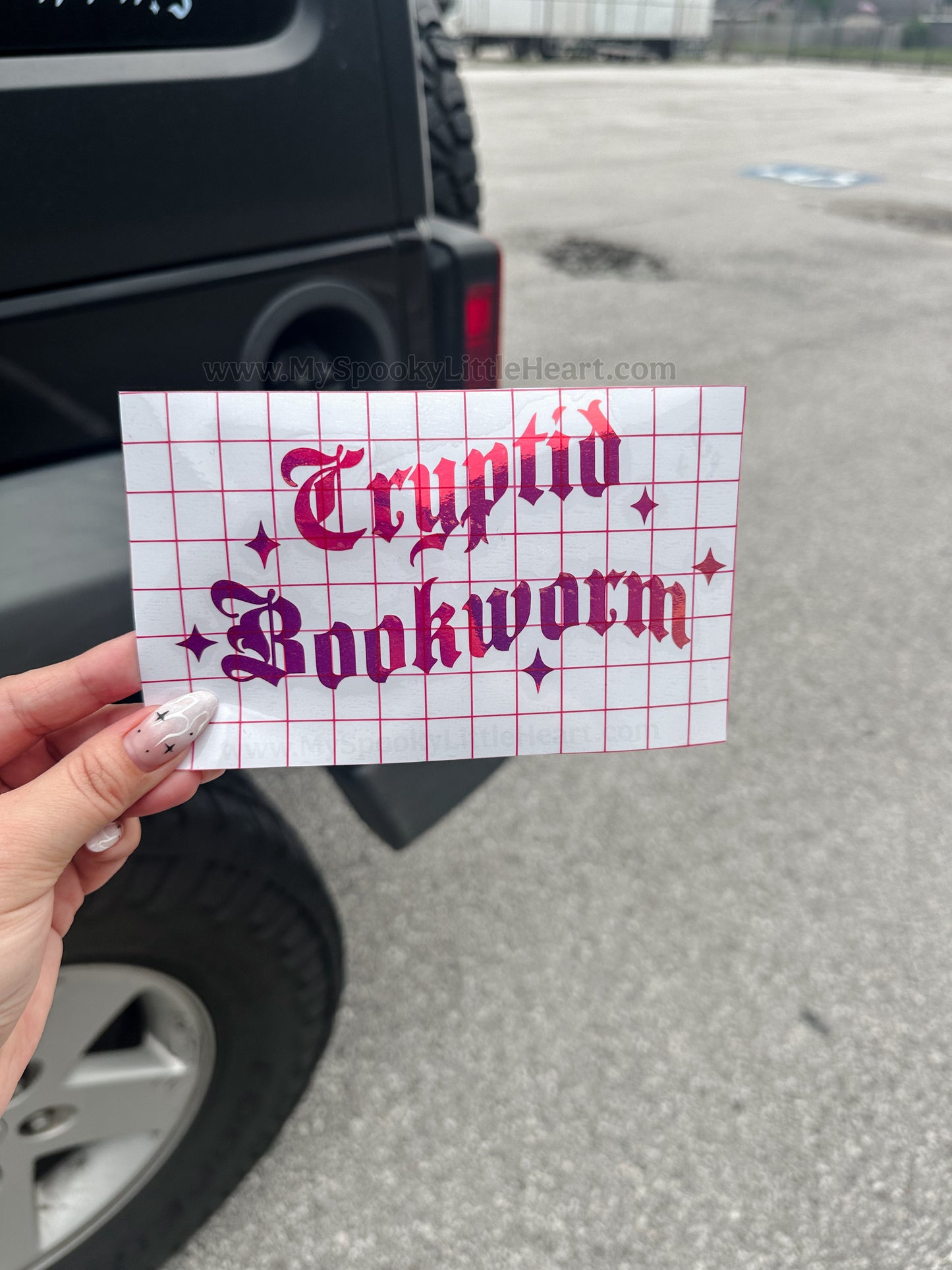 Cryptid Bookworm MSLH Exclusive Vinyl Decal