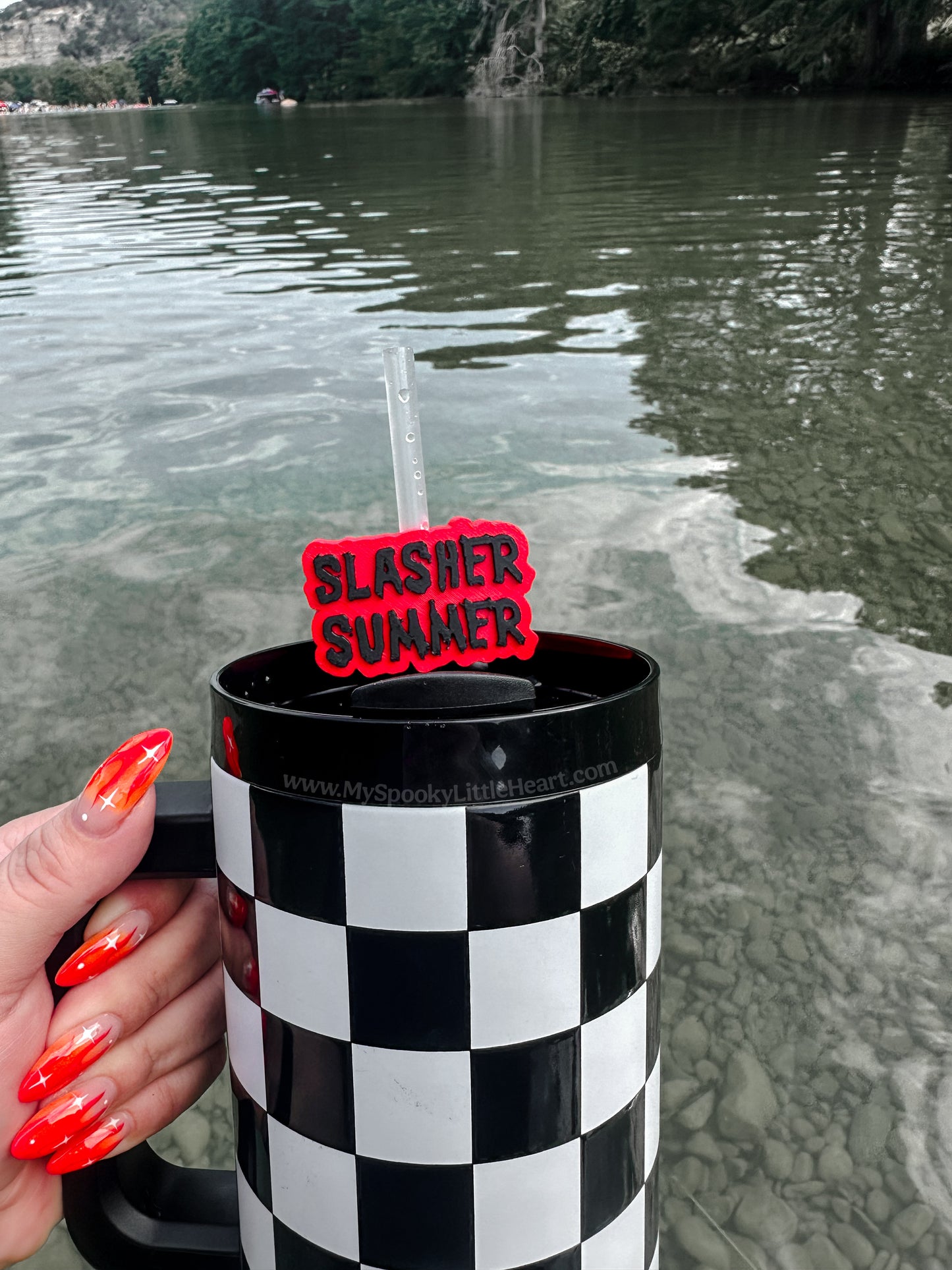 Slasher Summer MSLH Exclusive 8mm and 10mm Straw Topper for Tumblers -3D PRINTED
