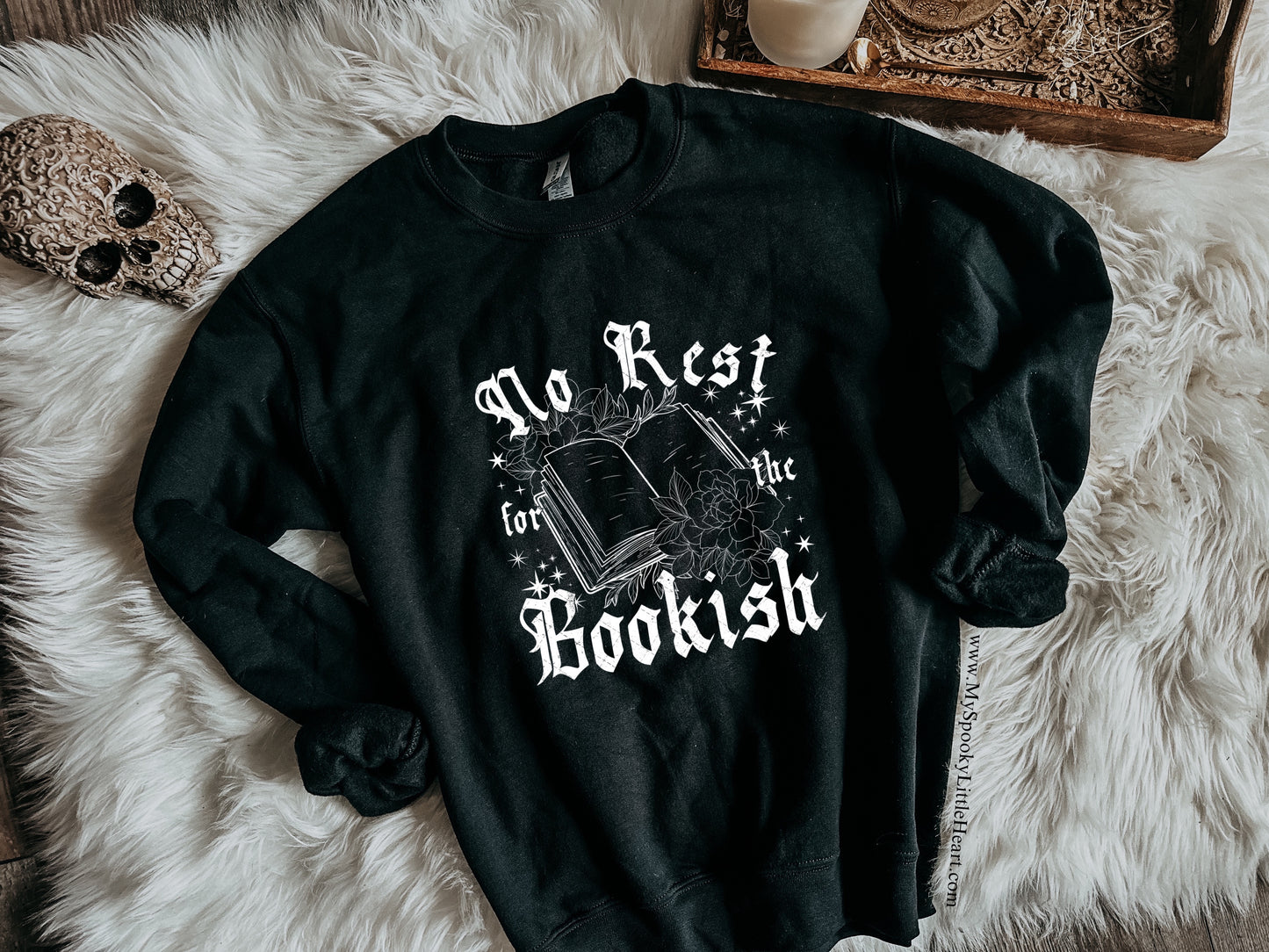 No Rest for the Bookish Black Garment