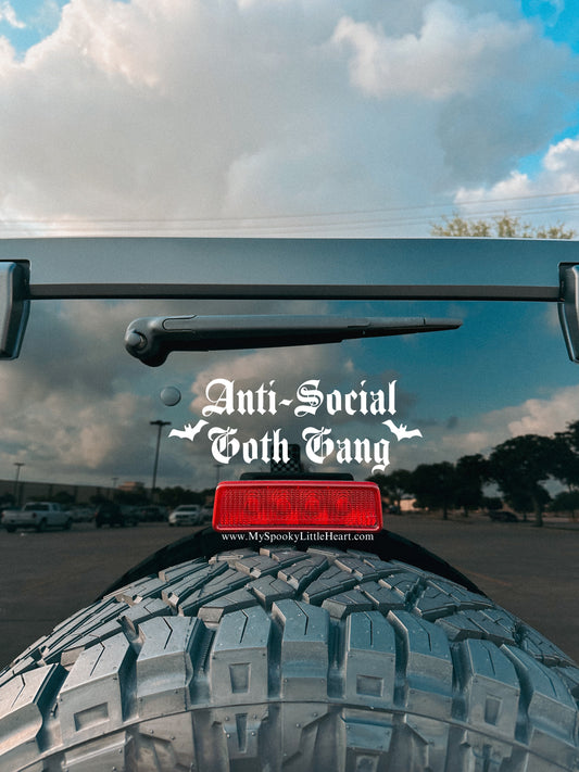 Anti-Social Goth Gang Vinyl Decal