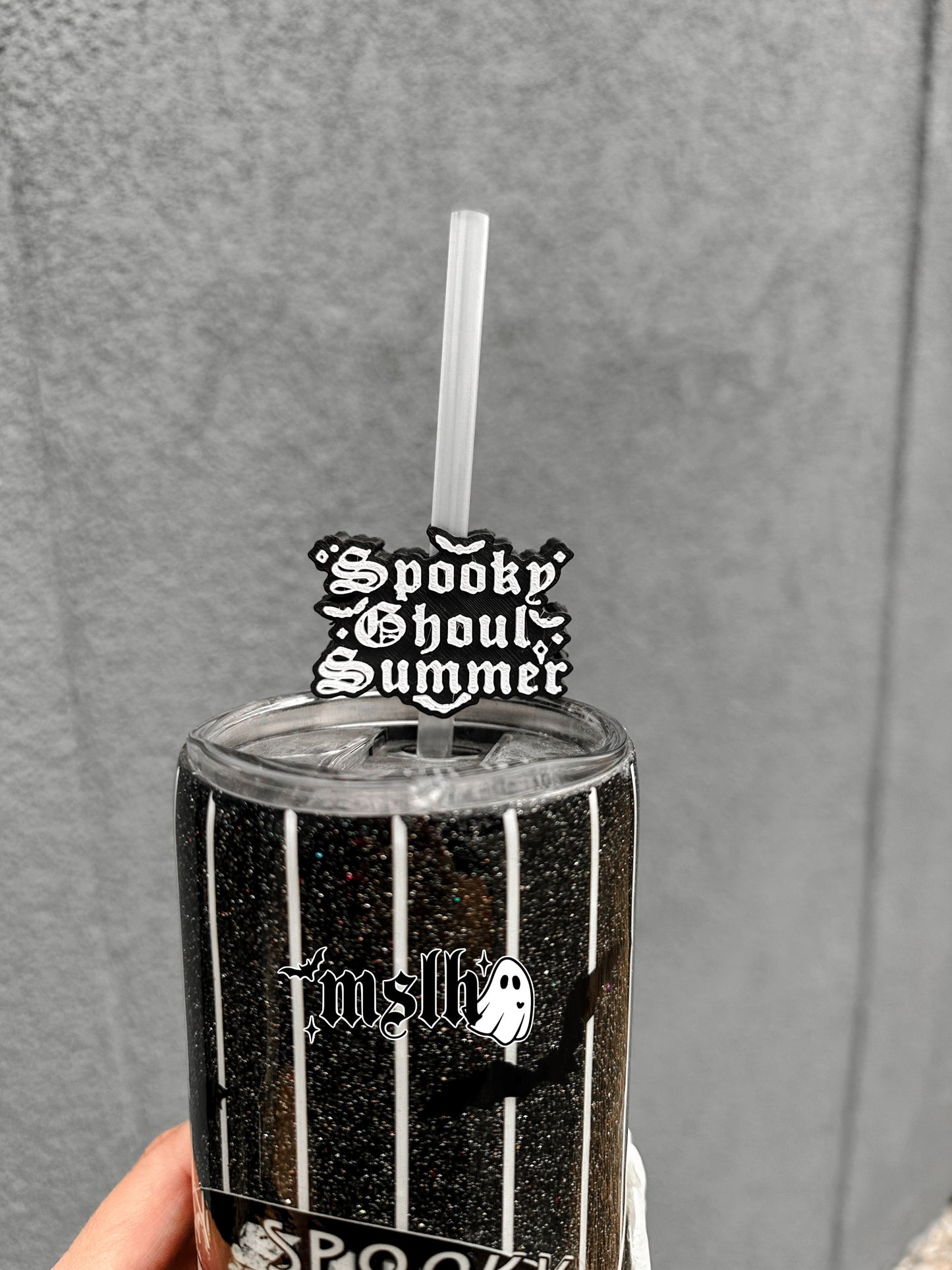 Spooky Ghoul Summer MSLH Exclusive 8mm and 10mm Straw Topper for Tumblers -3D PRINTED
