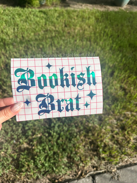 Bookish Brat with sparkles MSLH Exclusive Vinyl Decal