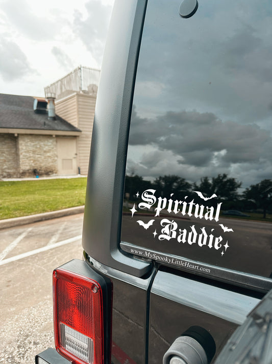 Spiritual Baddie with bats and stars Vinyl Decal