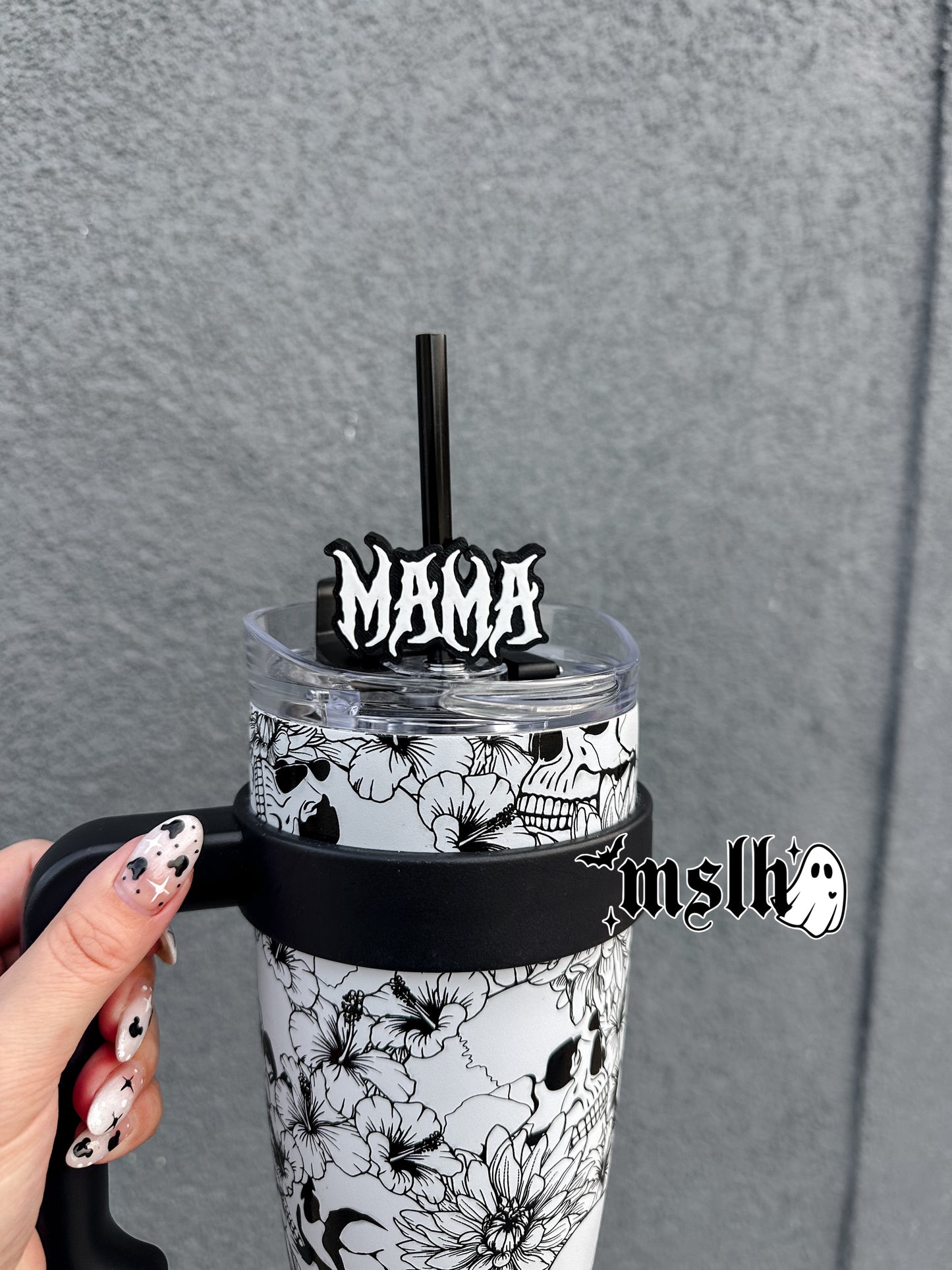 Metal Mama MSLH Exclusive 8mm and 10mm Straw Topper for Tumblers -3D PRINTED