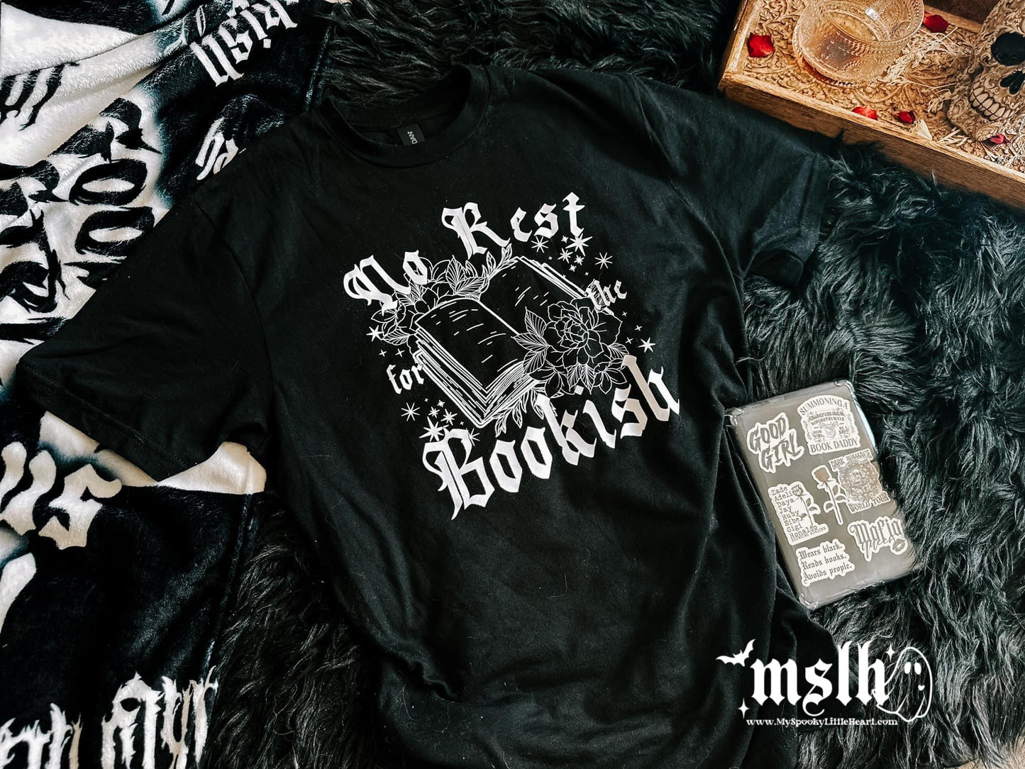 No Rest for the Bookish Black Garment