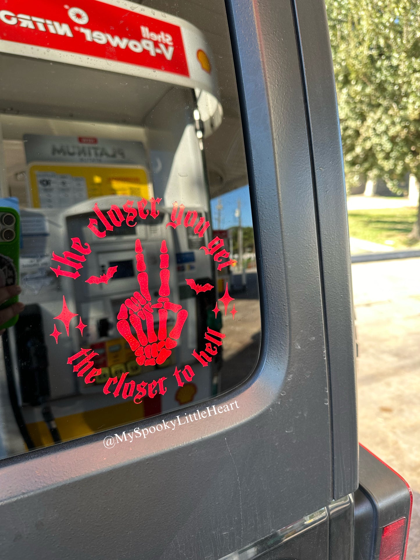 The closer you get the closer to hell Vinyl Decal