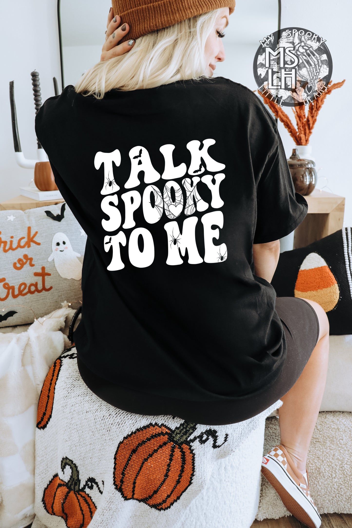 Talk Spooky To Me - Black Garment