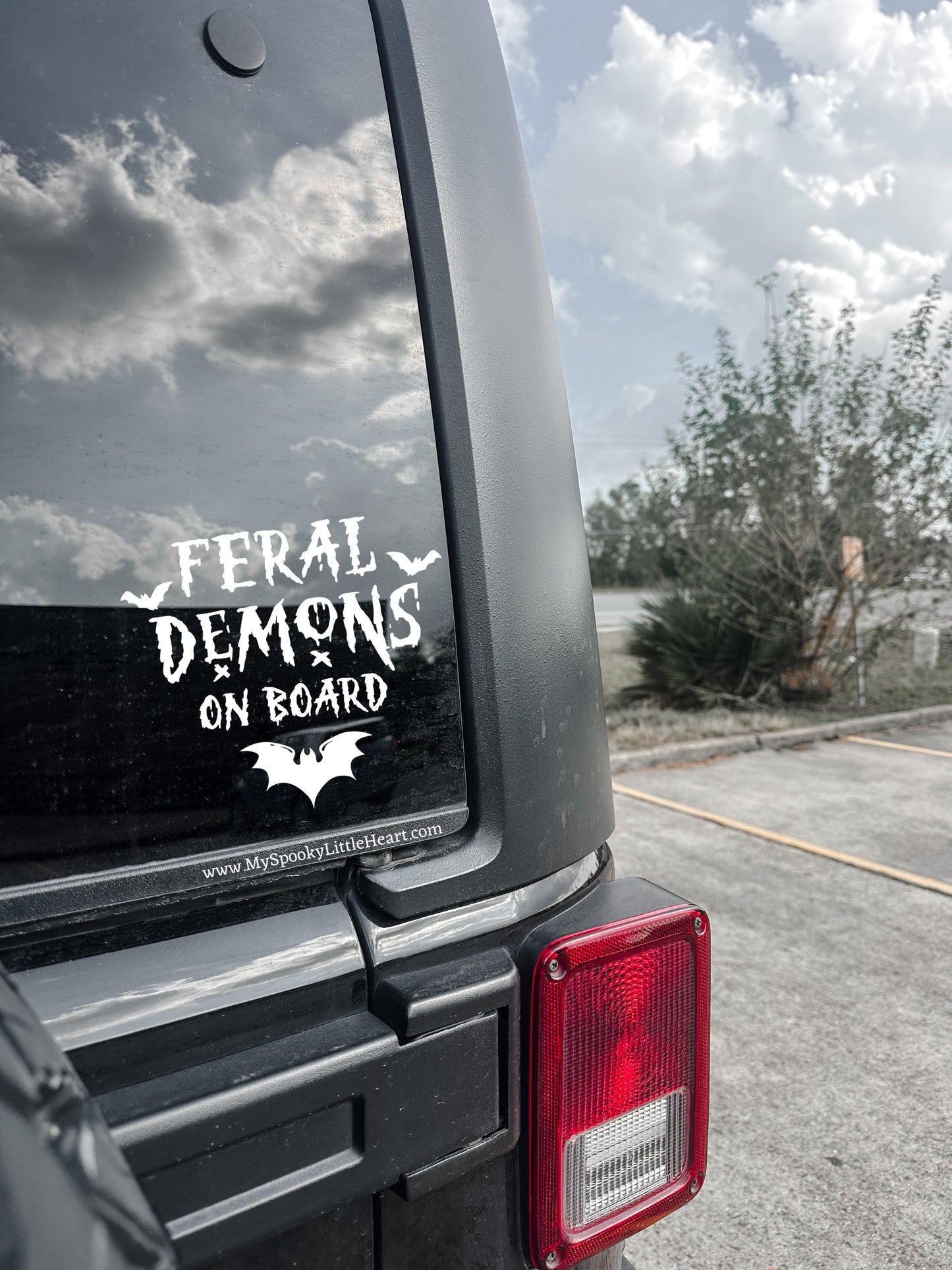 Feral Demons on Board Vinyl Decal