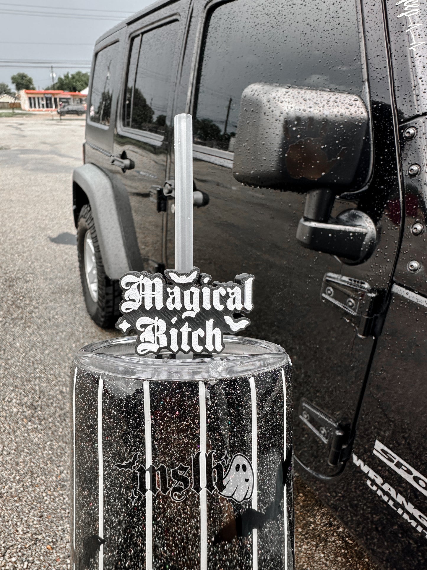 Magical Bitch MSLH Exclusive 8mm and 10mm Straw Topper for Tumblers -3D PRINTED