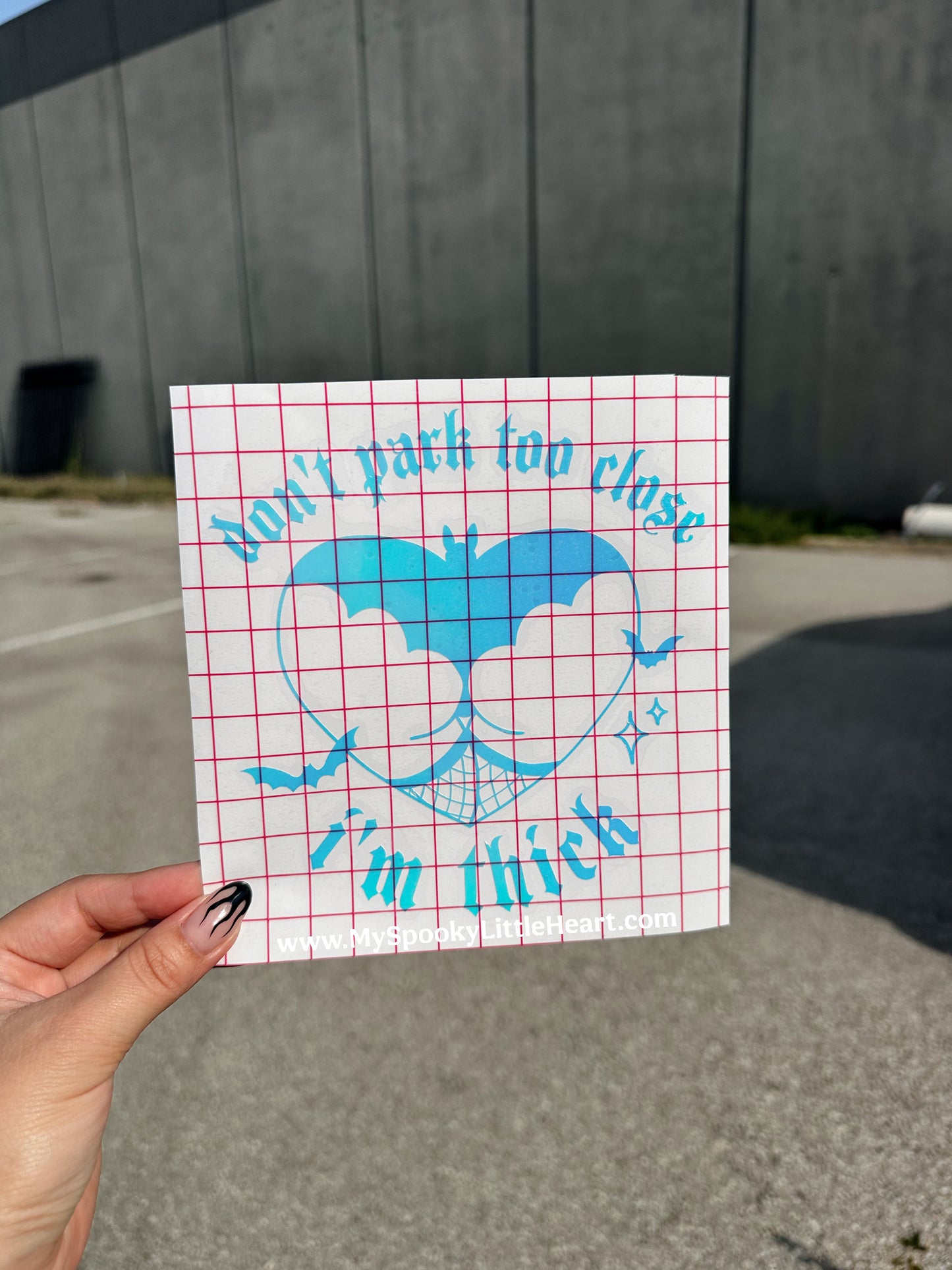 Don't park too close I'm Thick Vinyl Decal
