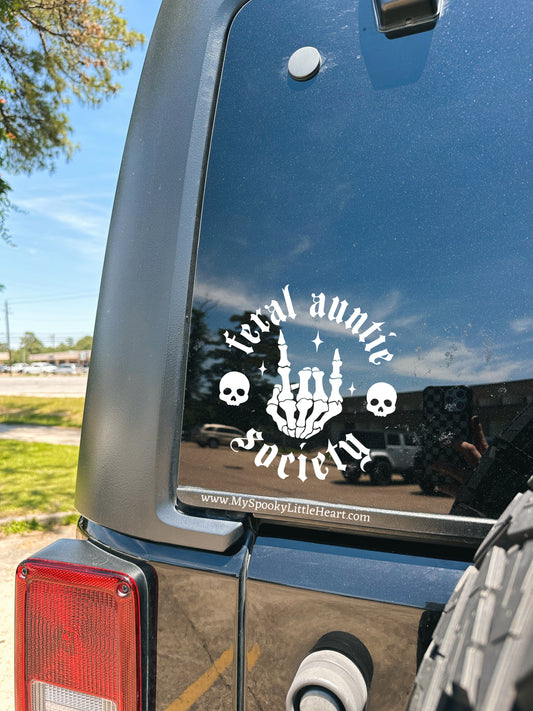 Feral Auntie Society Vinyl Decal