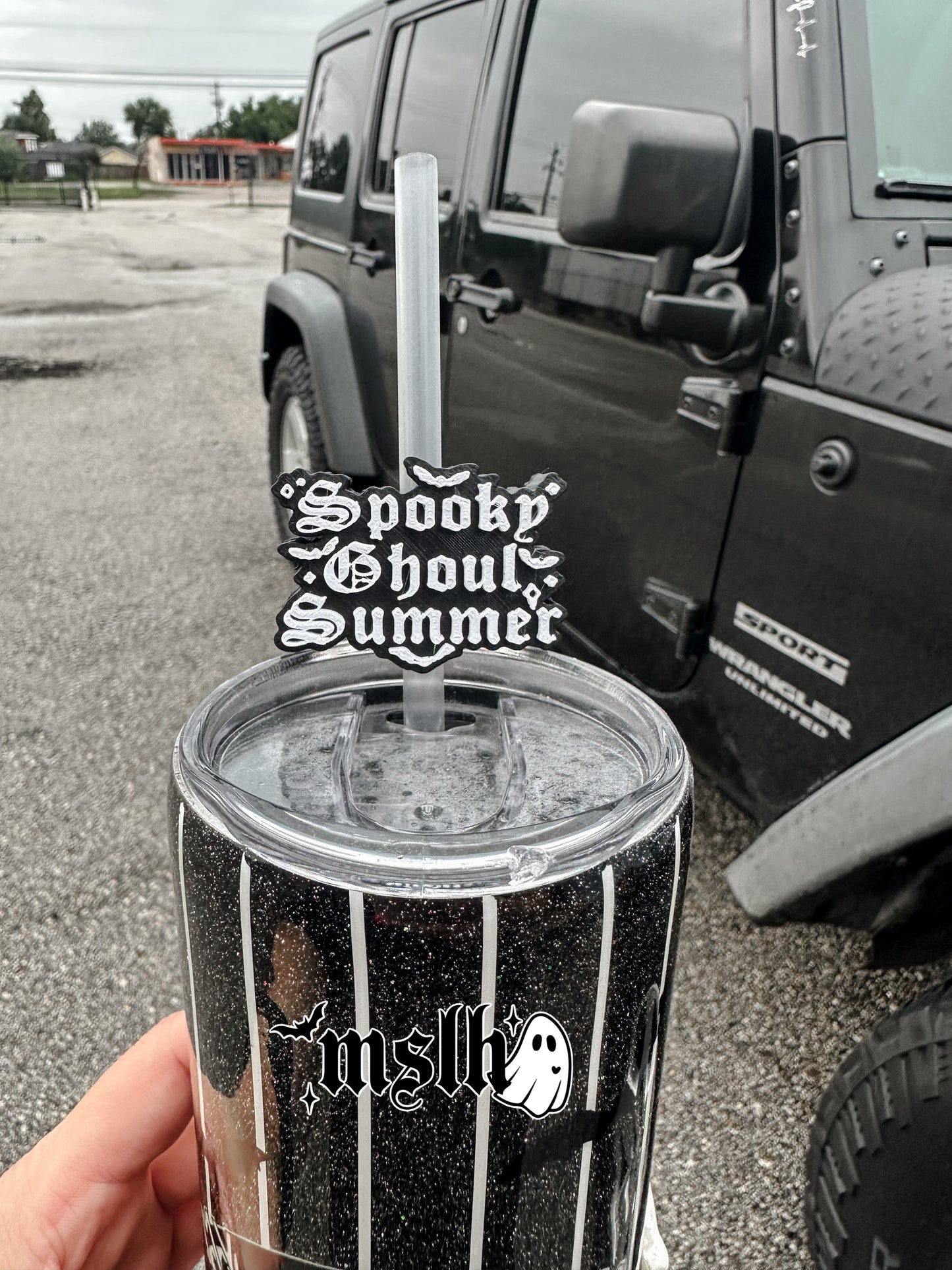 Spooky Ghoul Summer MSLH Exclusive 8mm and 10mm Straw Topper for Tumblers -3D PRINTED