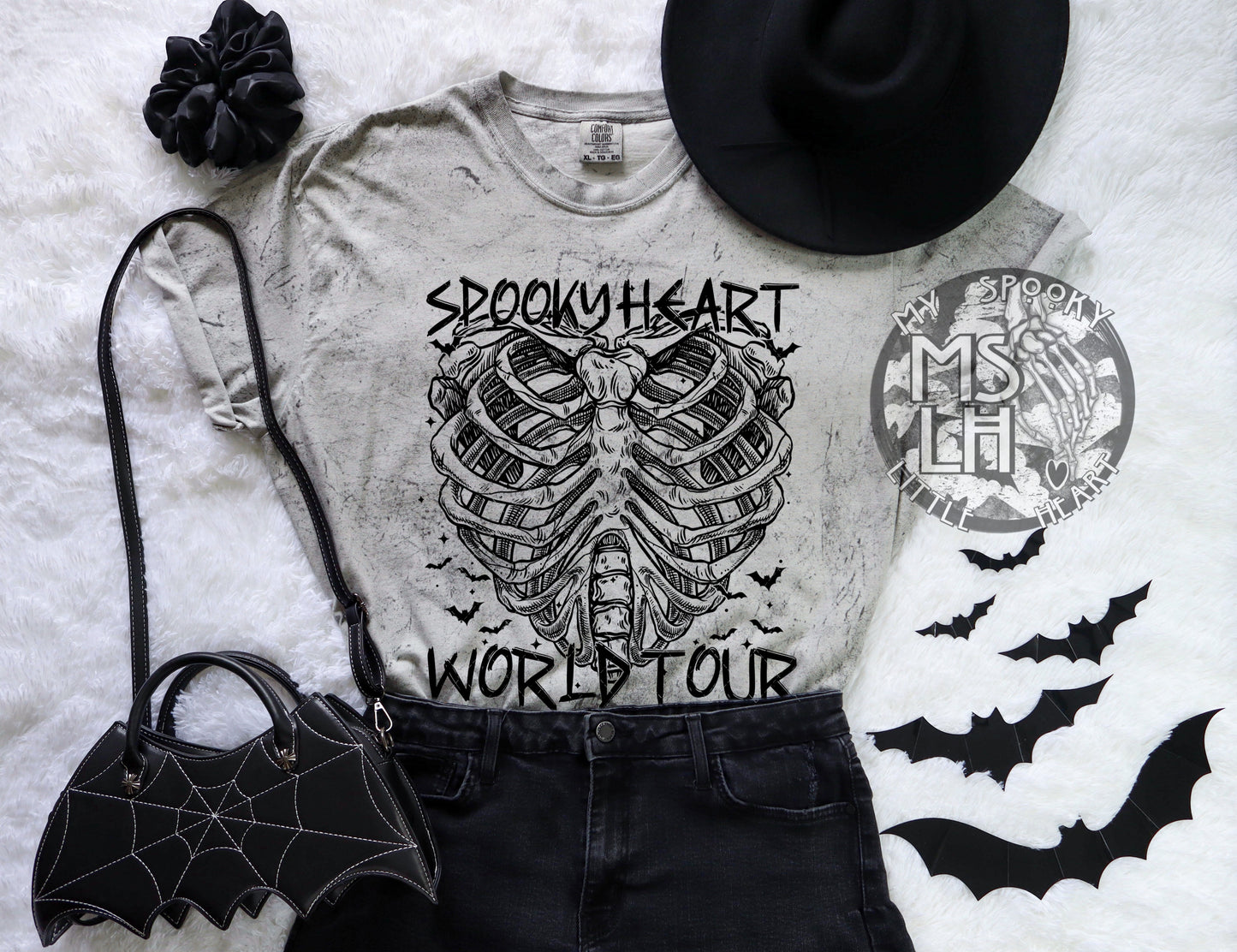 Spooky Heart World Tour Dyed T-Shirt , MSLH Semi Exclusive