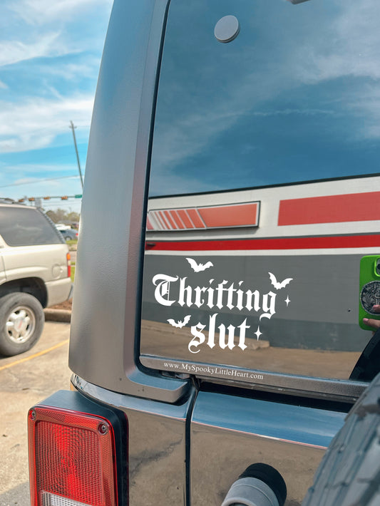 Thrifting Slut Vinyl Decal