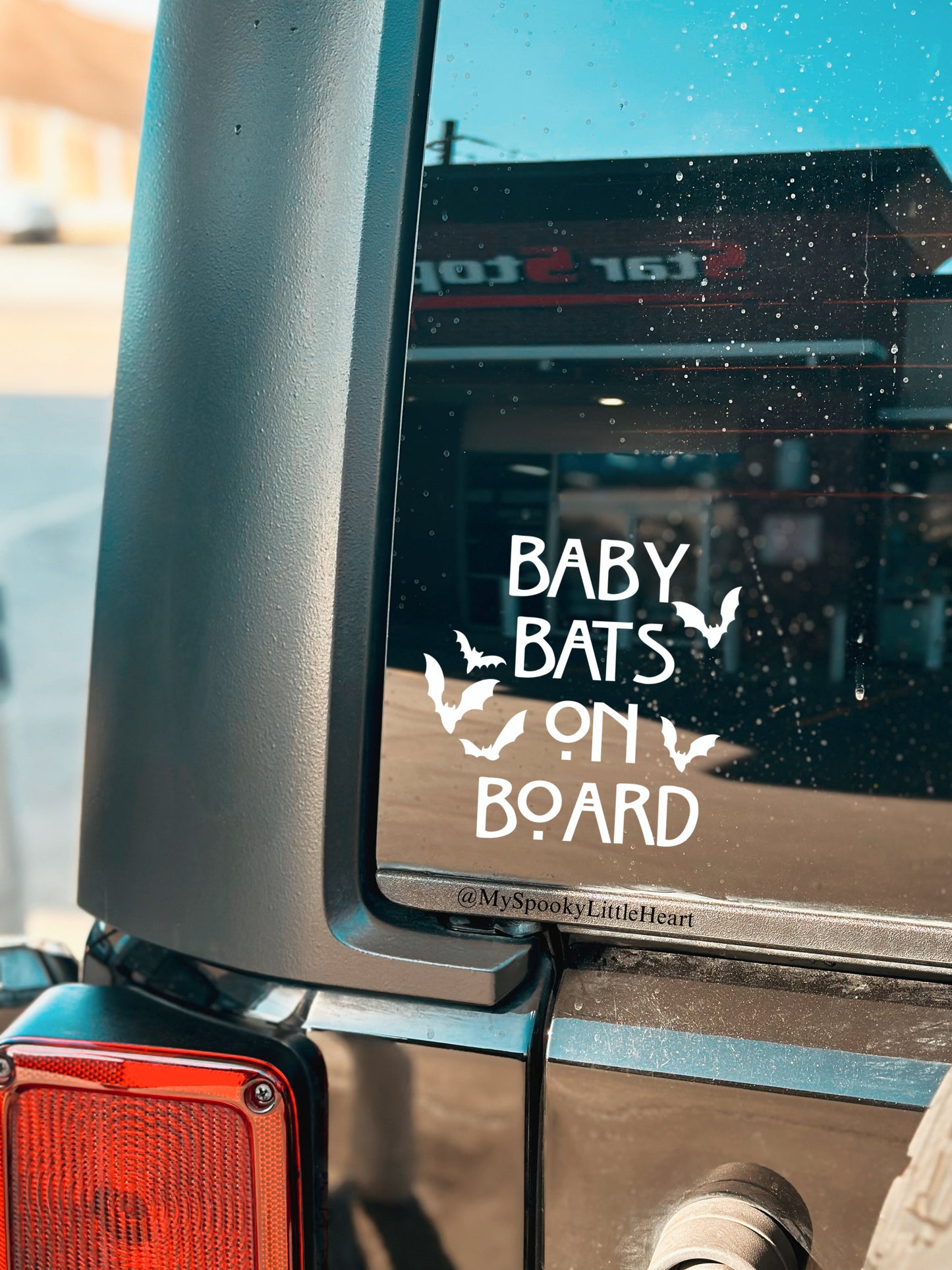 Baby Bats on Board Vinyl Decal