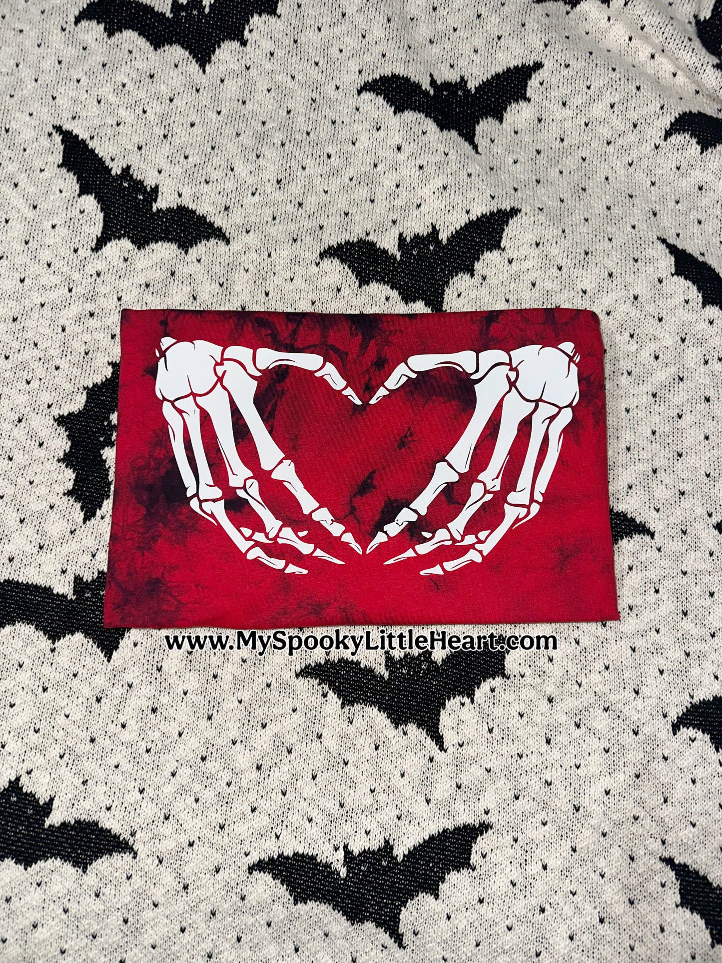 Skellie Heart Red and Black Shirt