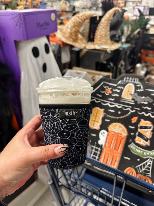 Spiderweb with sparkles Drink/Cup Sleeve