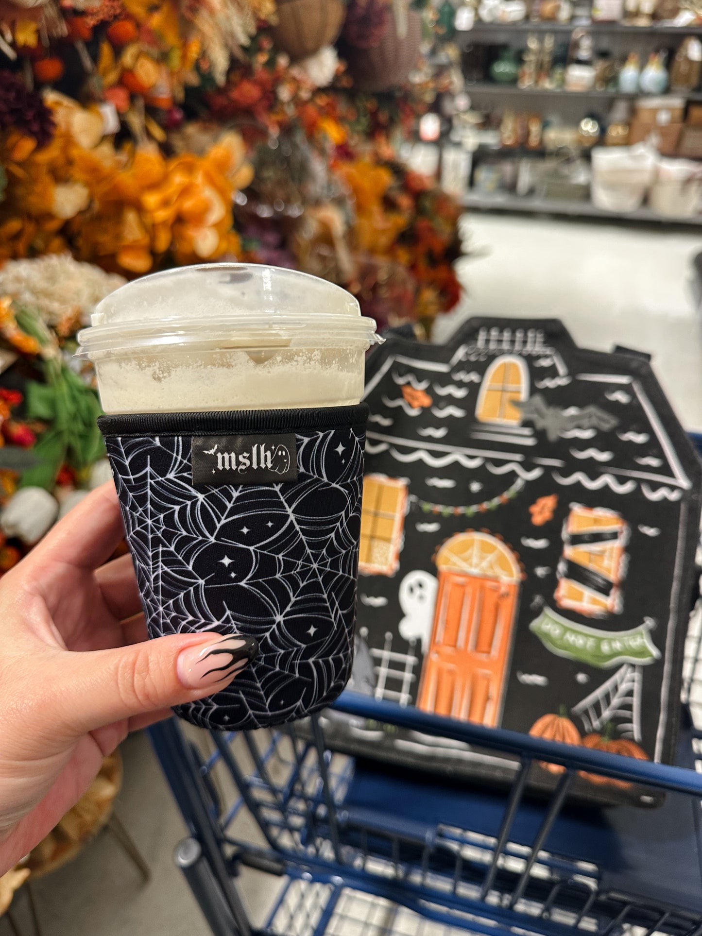 Spiderweb with sparkles Drink/Cup Sleeve