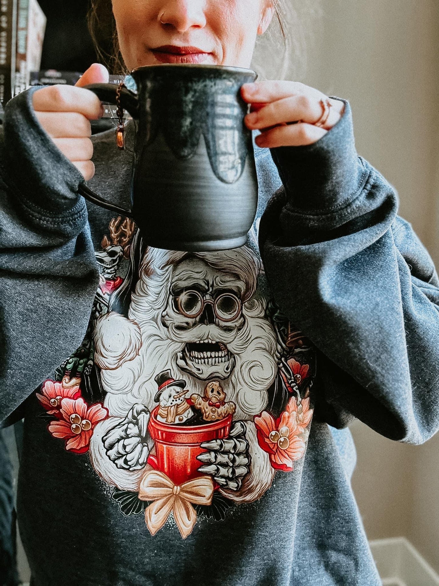 Skellie Santa- Christmas Sweatshirt