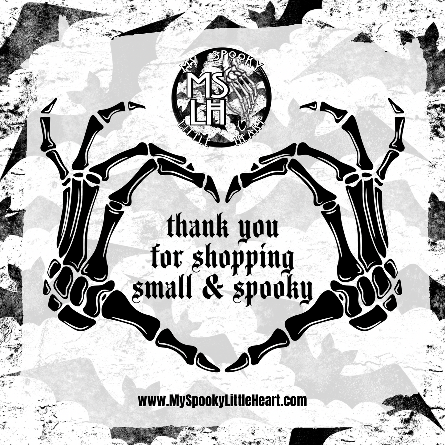 Stay Spooky Skeleton hand Shaka Vinyl Decal