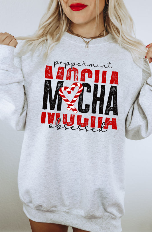 Peppermint Mocha Obsessed PNG File