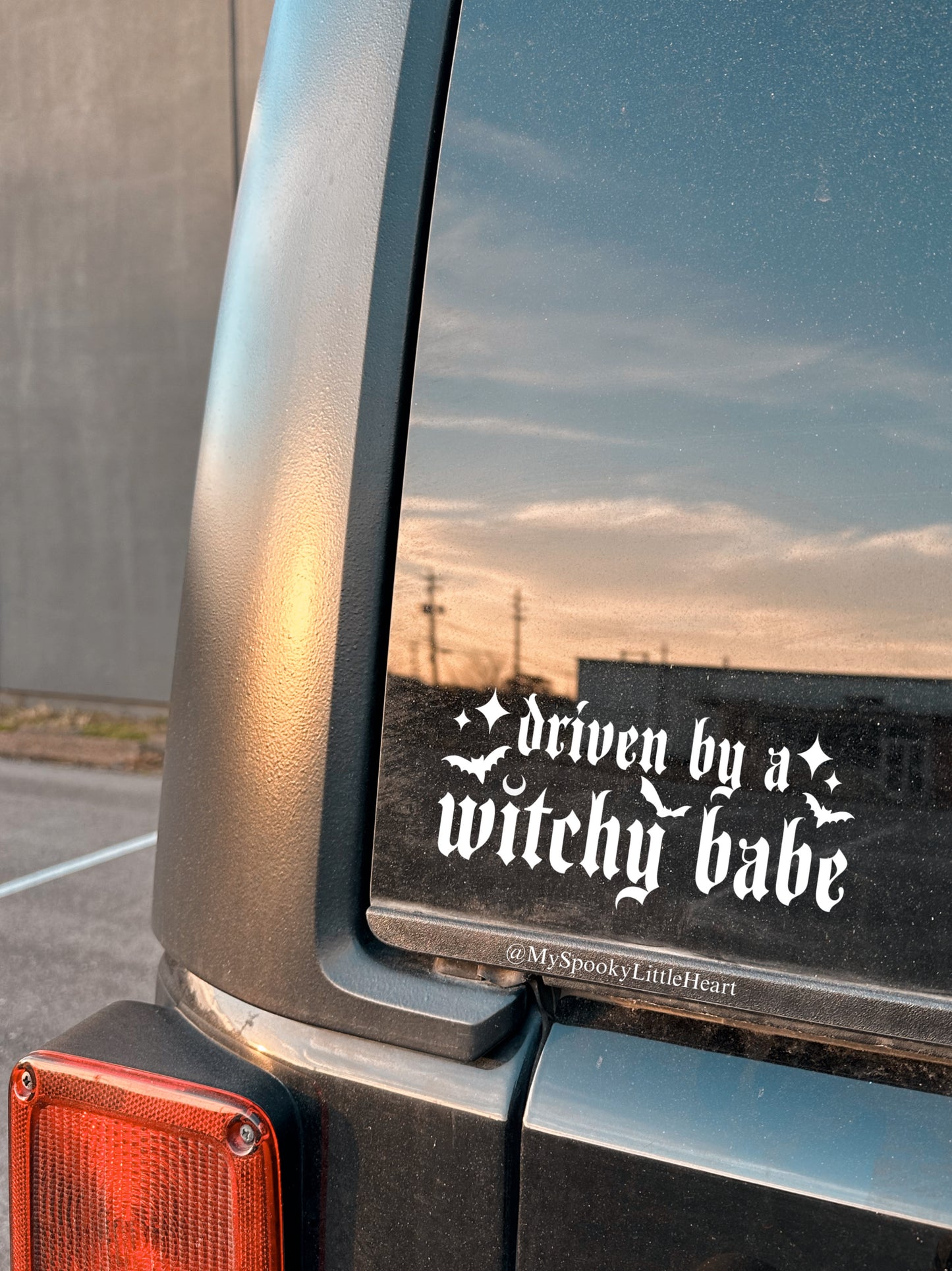 Driven by a Witchy Babe Car Vinyl Decal