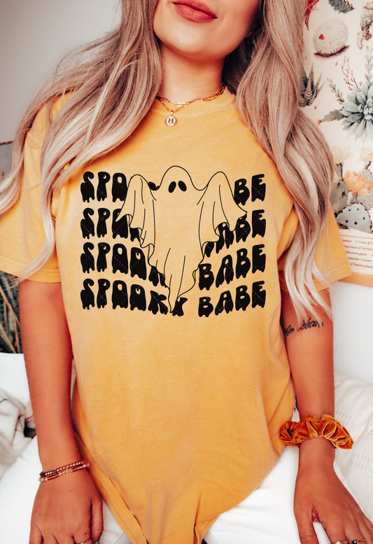 Spooky Babe Single Color PNG File