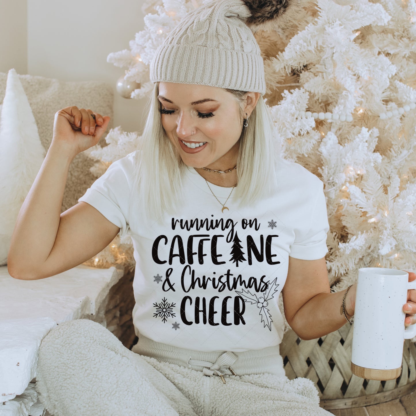 Running on Caffeine and Christmas Cheer/Shit (2 PNG Files)