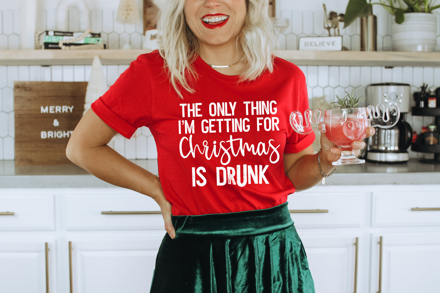 Drunk Christmas PNG File