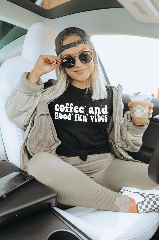 Coffee and Good Vibes PNG File