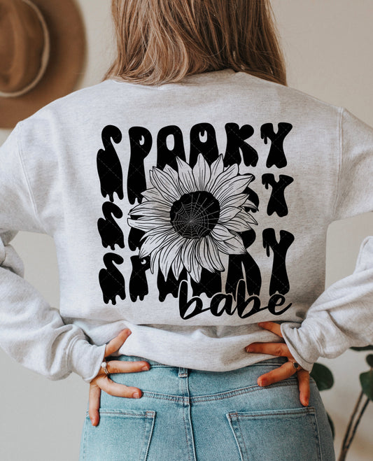 Sunflower Spooky Babe + Pocket (2 PNG Files)