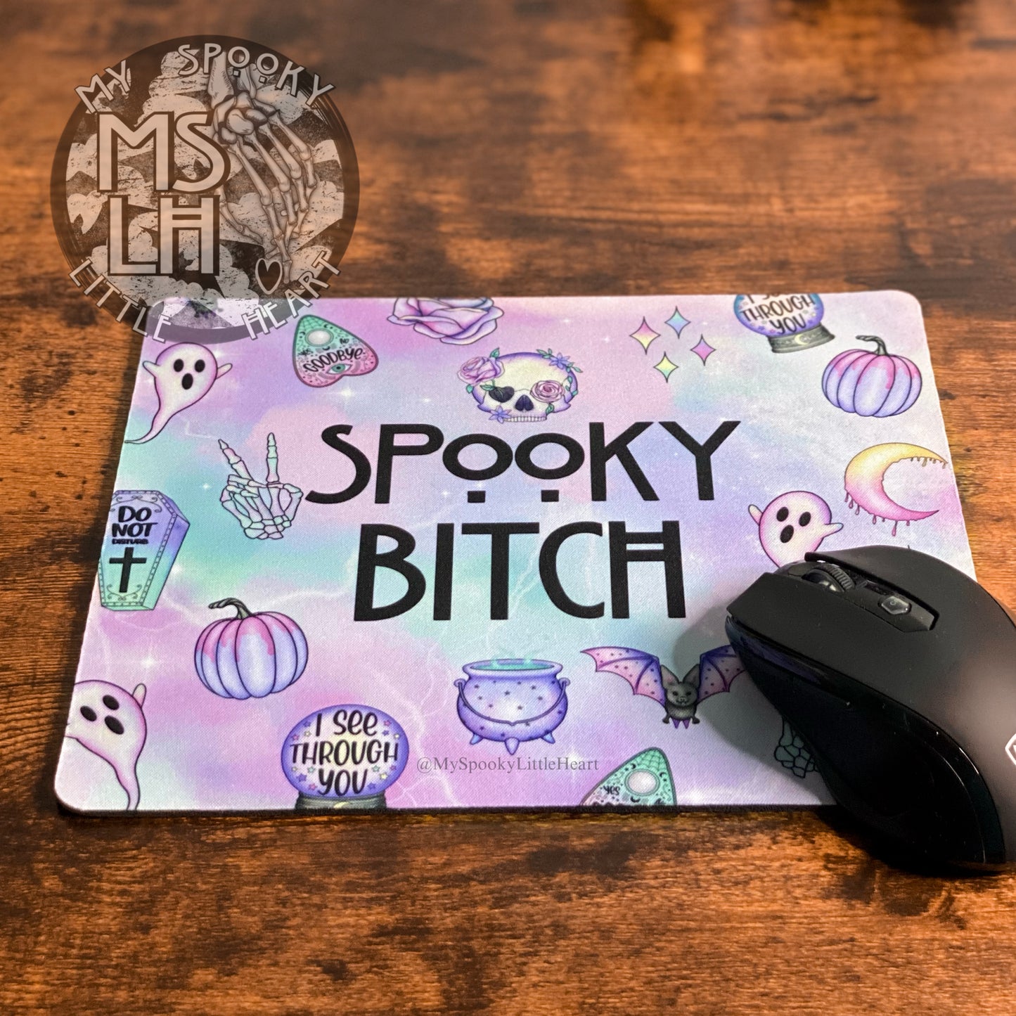 Spooky Bitch Pastel Mousepad