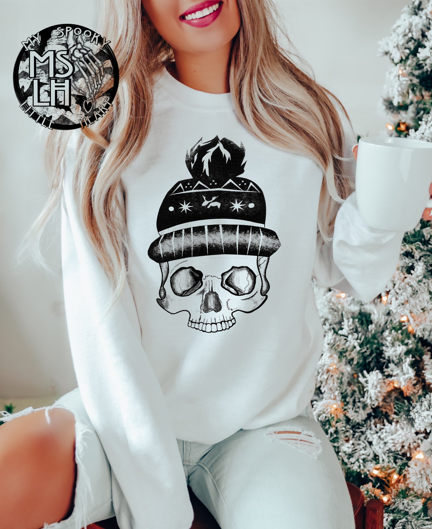 Literally Freezing Skull Christmas SweatShirt