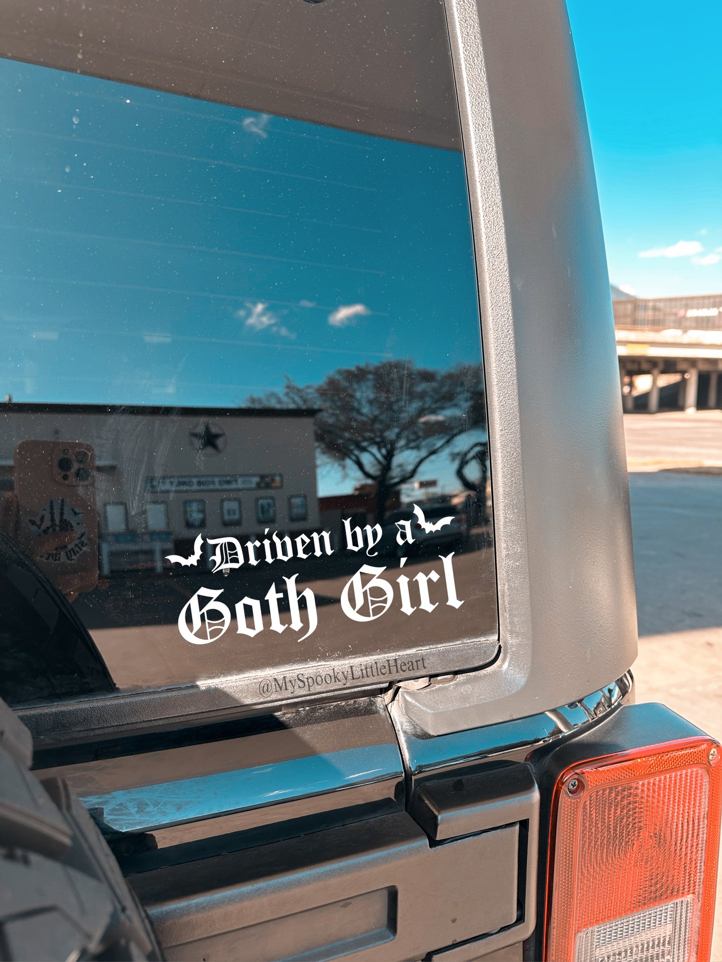 Driven by a Goth Girl Vinyl Decal